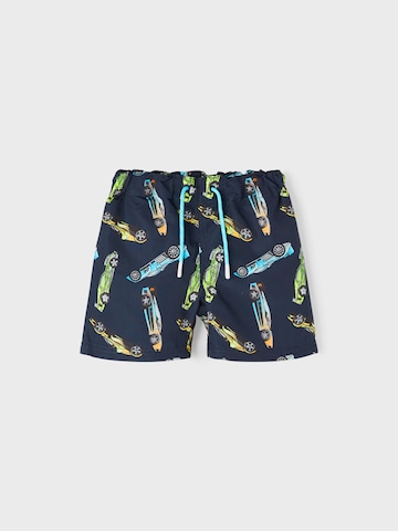 NAME IT Badeshorts 'Hot Wheels Marko' in Blau