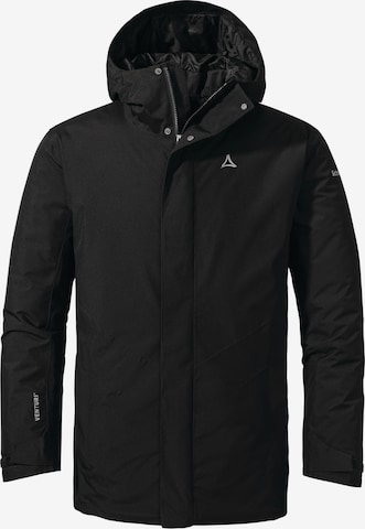 Schöffel Outdoorjas 'Froda' in Zwart: voorkant