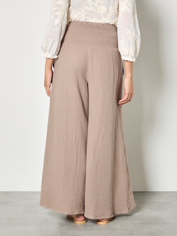 Wide Leg Pantalon ' ' Apricot en marron