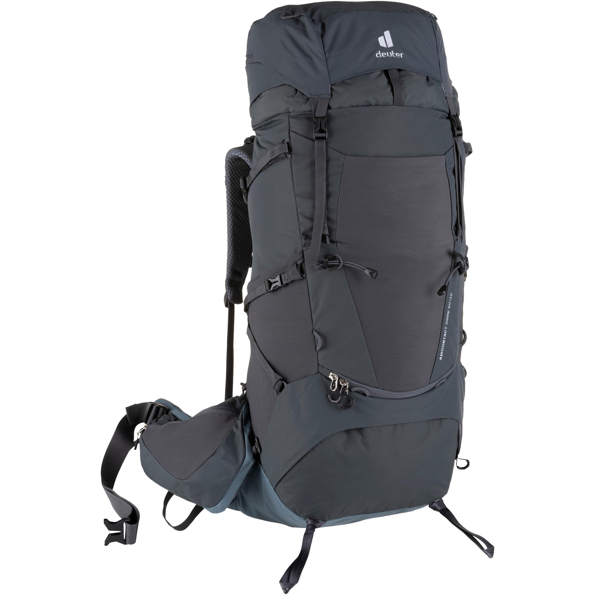 DEUTER Sports Backpack 'Aircontact Core 60+10' in Grey: front