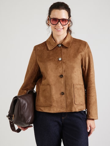 ONLY Carmakoma Between-season jacket 'CARTULIP' in Brown: front