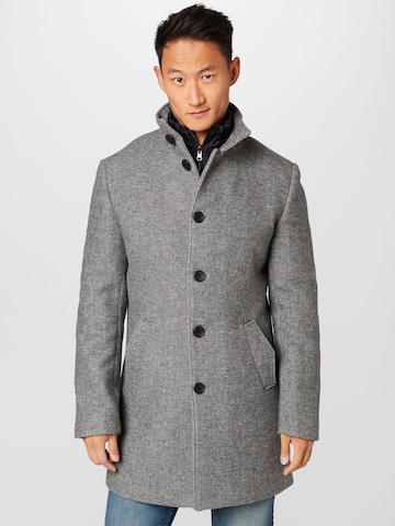 Bruun & Stengade Between-Seasons Coat 'Ontario' in Grey: front