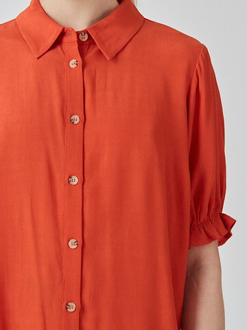 modström Blouse 'Raven' in Orange