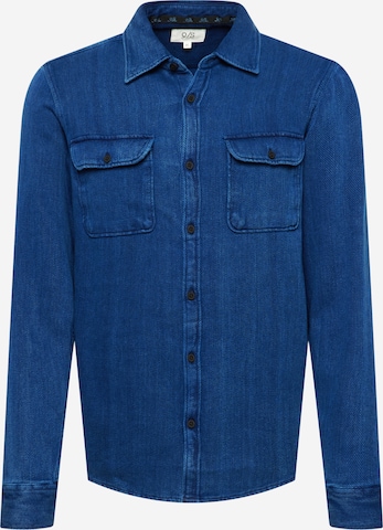 Q/S by s.Oliver Button Up Shirt in Blue: front