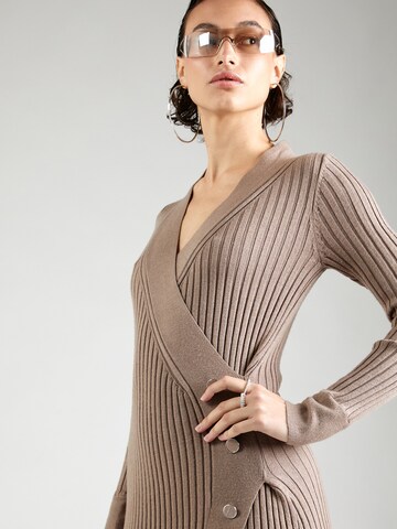 GUESS Knit dress 'CECILE' in Brown