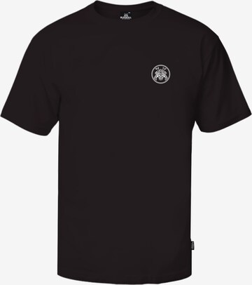 Oldskull Shirt 'Samurai' in Black: front
