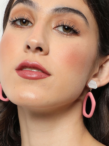 SOHI Earrings 'Zoey Si' in Pink: front