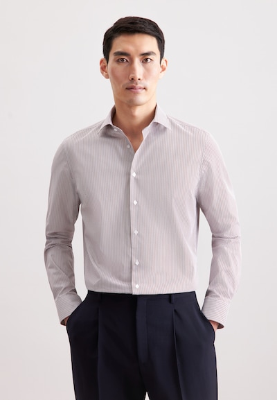 SEIDENSTICKER Chemise business 'Schwarze Rose' en bleu / rouge foncé / blanc, Vue avec produit