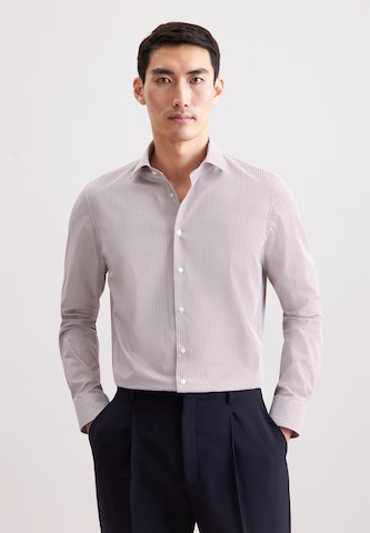 Coupe slim Chemise business 'Schwarze Rose' SEIDENSTICKER en rouge : devant