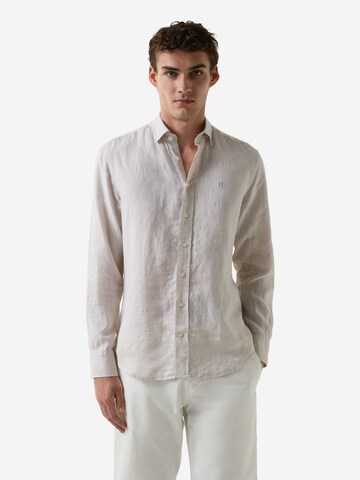 BOGNER Regular Fit Hemd in Beige: Vorderseite
