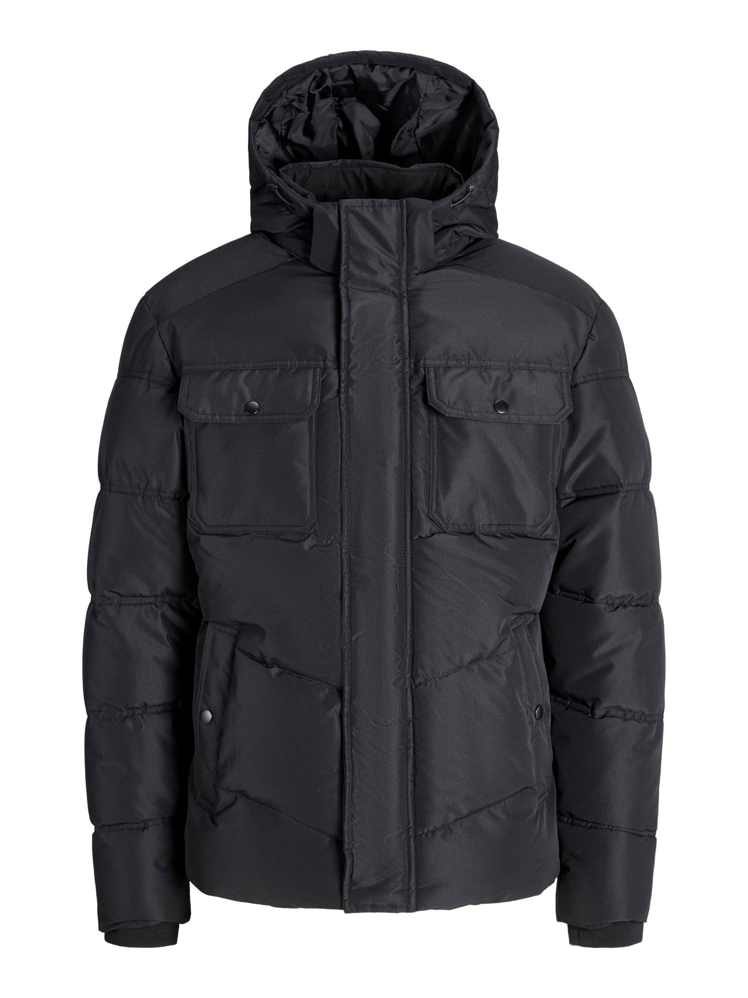 JACK & JONES Winterjas in Zwart: voorkant