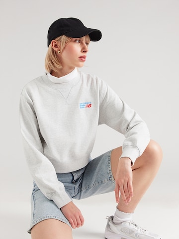 new balance Tréning póló - szürke: elől