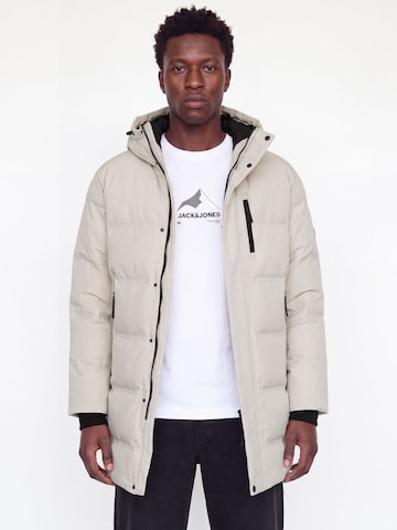 JACK & JONES Télikabátok 'JCOTrace Alpha' - szürke: elől