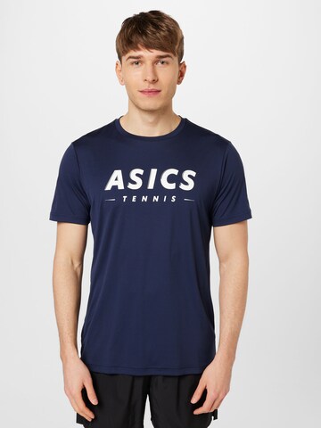 ASICS Λειτουργικό μπλουζάκι σε μπλε: μπροστά