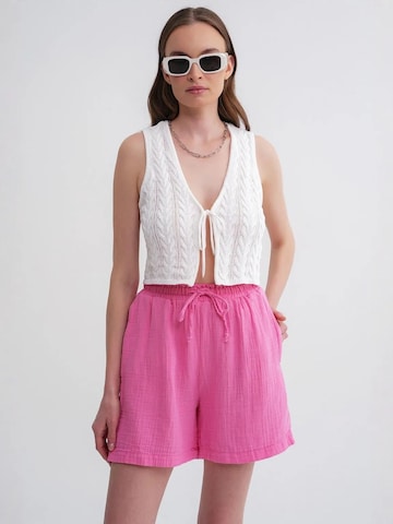 MixRay Loosefit Broek in Roze: voorkant