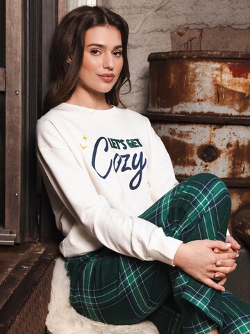 Rebelle Pajama 'Cozy' in Beige: front