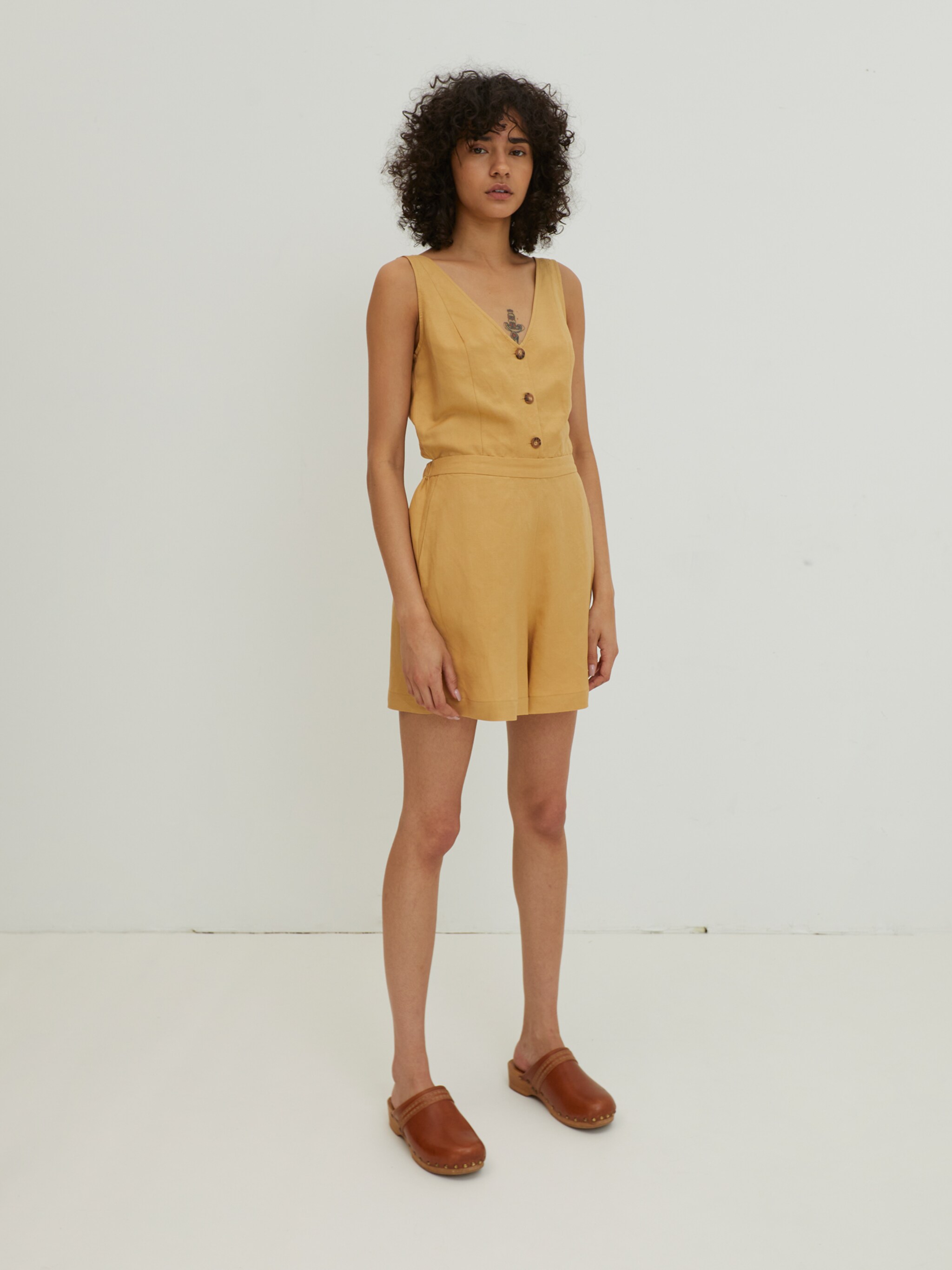 EDITED Producten Jumpsuit 'Anika' Curry