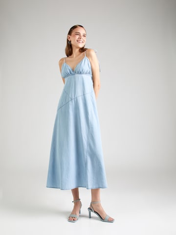 REPLAY Καλοκαιρινό φόρεμα σε μπλε: μπροστά