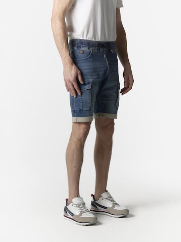 mėlyna KOROSHI Standartinis Darbinio stiliaus džinsai