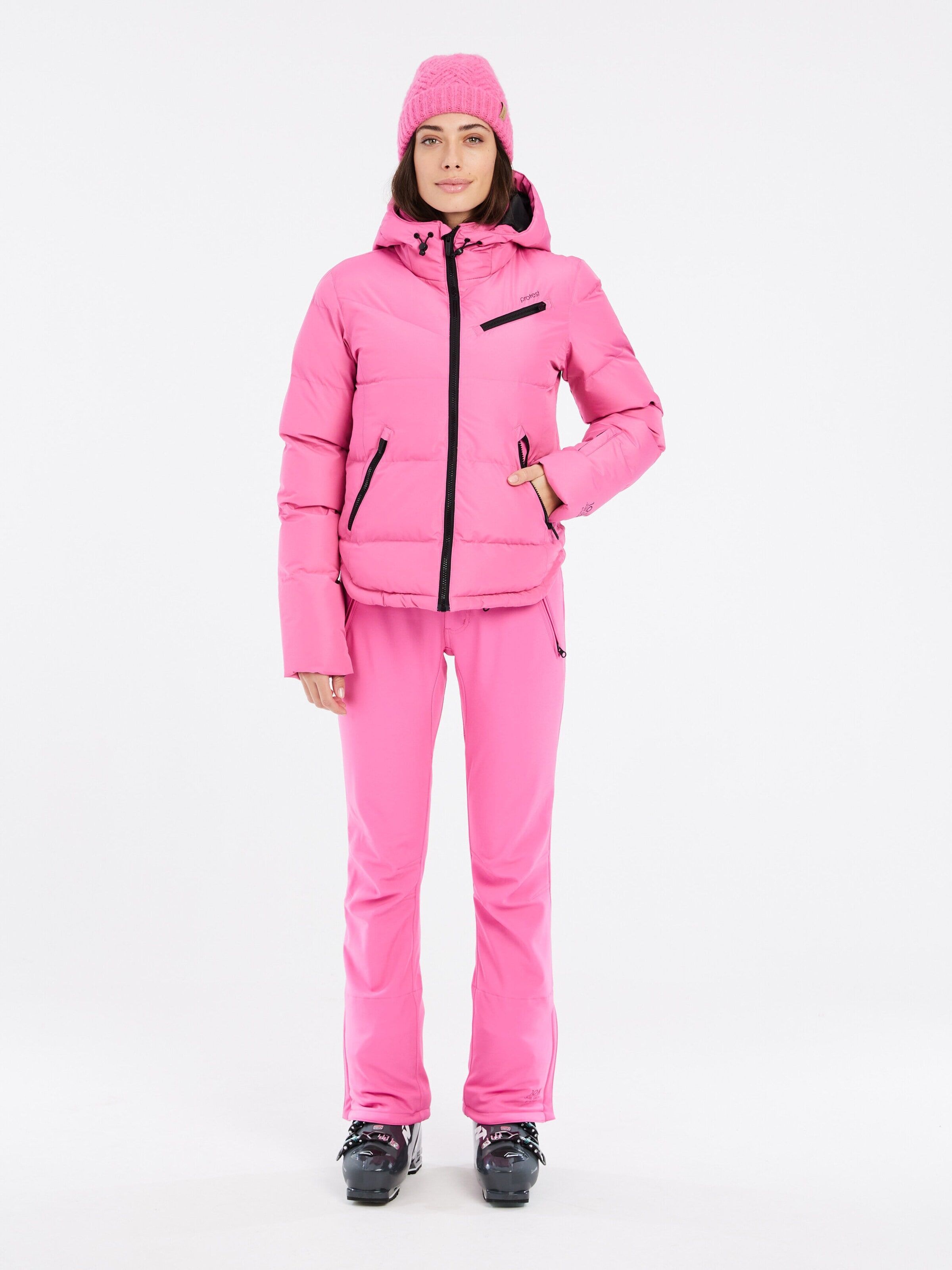 PROTEST Athletic Jacket 'PRTLUCID' in Pink