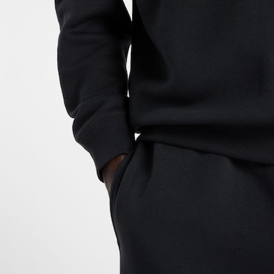 new balance Shirt 'Reimagined Fleece Crew' in Black / White, Item view