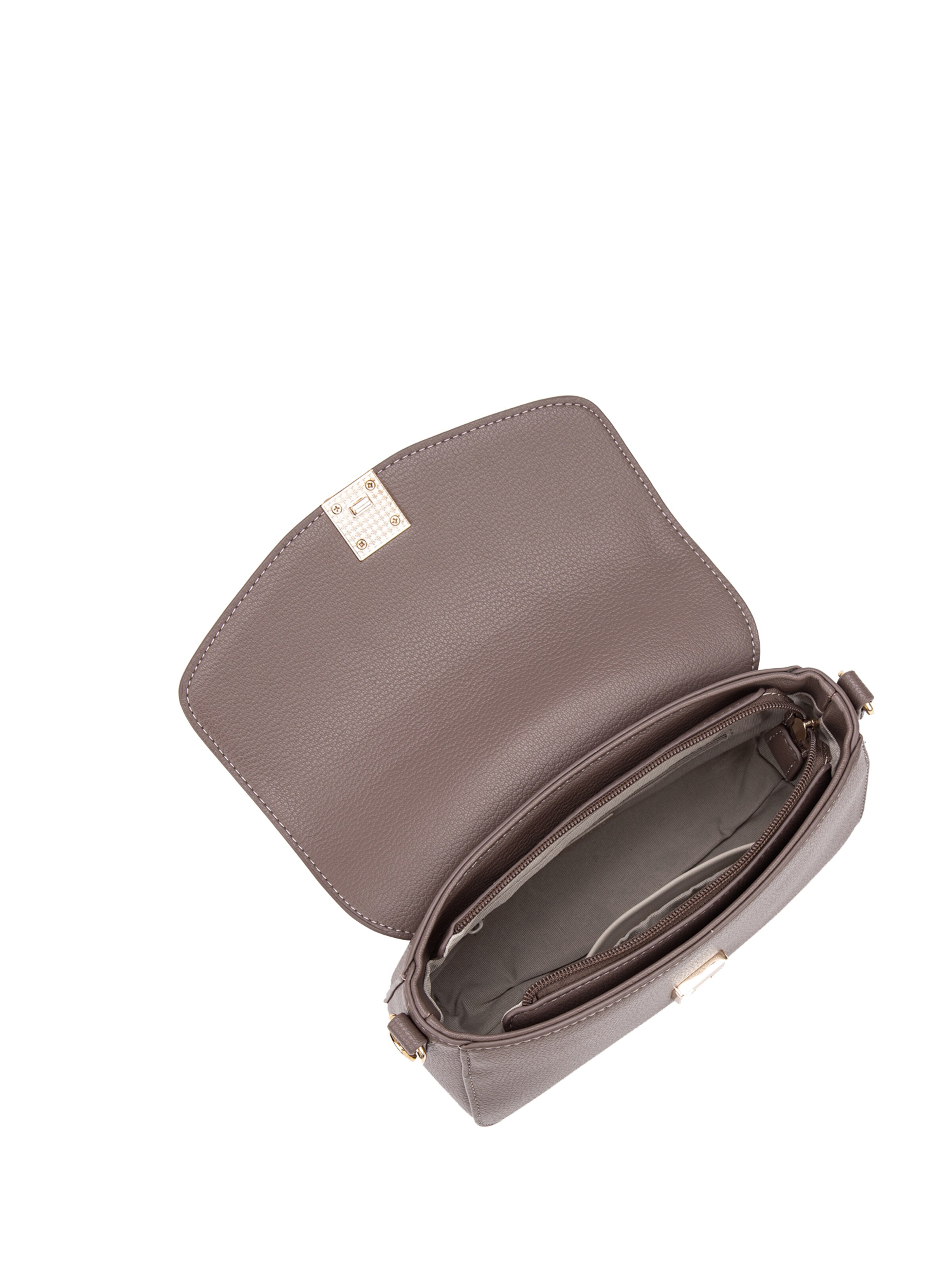 Borsa a spalla 'Borsa a spalla Celestia Elite pelle vegana PU - Chiusura zip' di David Jones in marrone