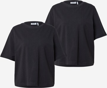 WEEKDAY Shirt in Black: front