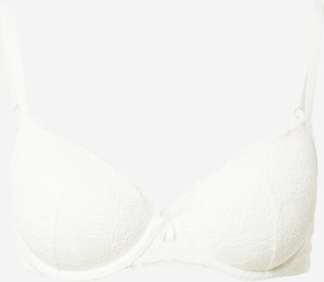 Cotton On Body T-shirt Bra in Beige: front