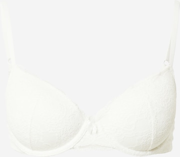 Cotton On Body T-shirt Bra in Beige: front