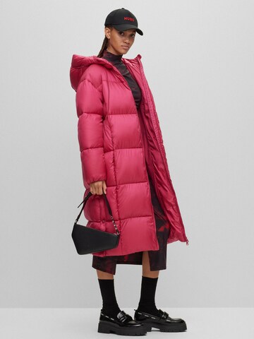 HUGO Winter Coat 'Fini-1' in Pink