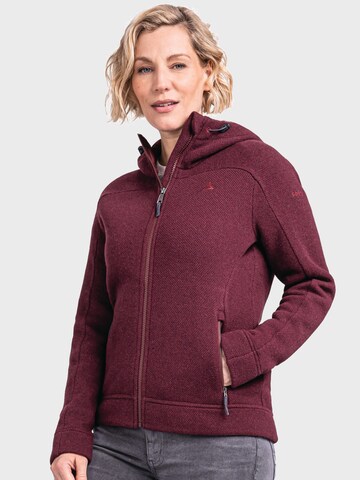 Schöffel Athletic fleece jacket 'Lakefield' in Red: front