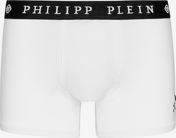 Philipp Plein - Boxers 'Skull' em branco: frente