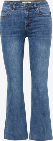 KOROSHI Flared Jeans in Blauw: voorkant