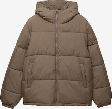 Pull&Bear Winterjas in Bruin: voorkant