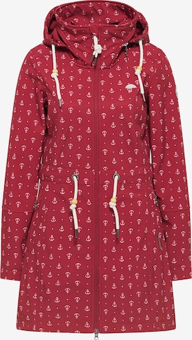Schmuddelwedda Raincoat in Red: front