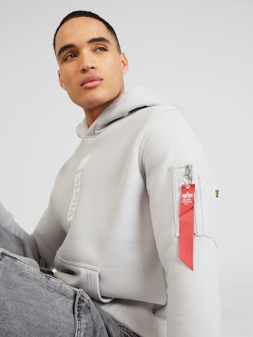 ALPHA INDUSTRIES Majica | siva barva