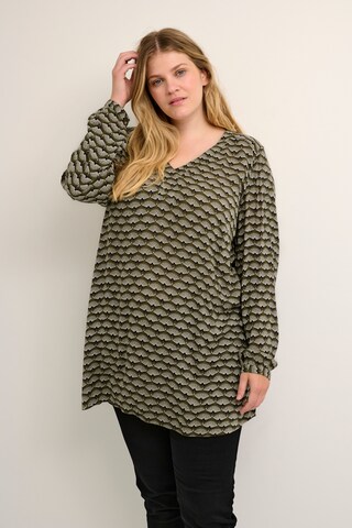 KAFFE CURVE Tunic in Black: front