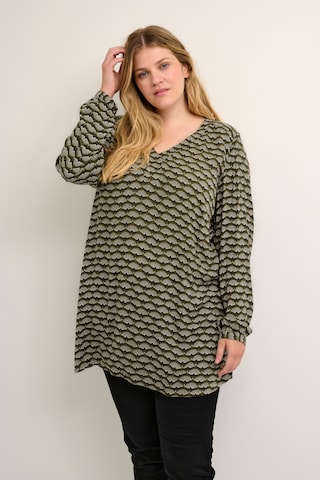 KAFFE CURVE Tunic in Black: front