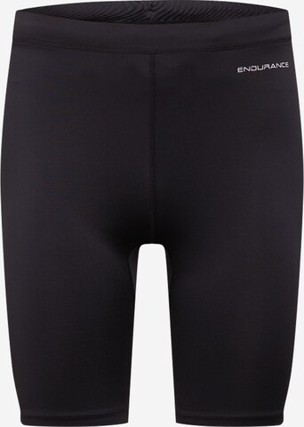 ENDURANCE Skinny Sportbroek 'Zane' in Zwart: voorkant