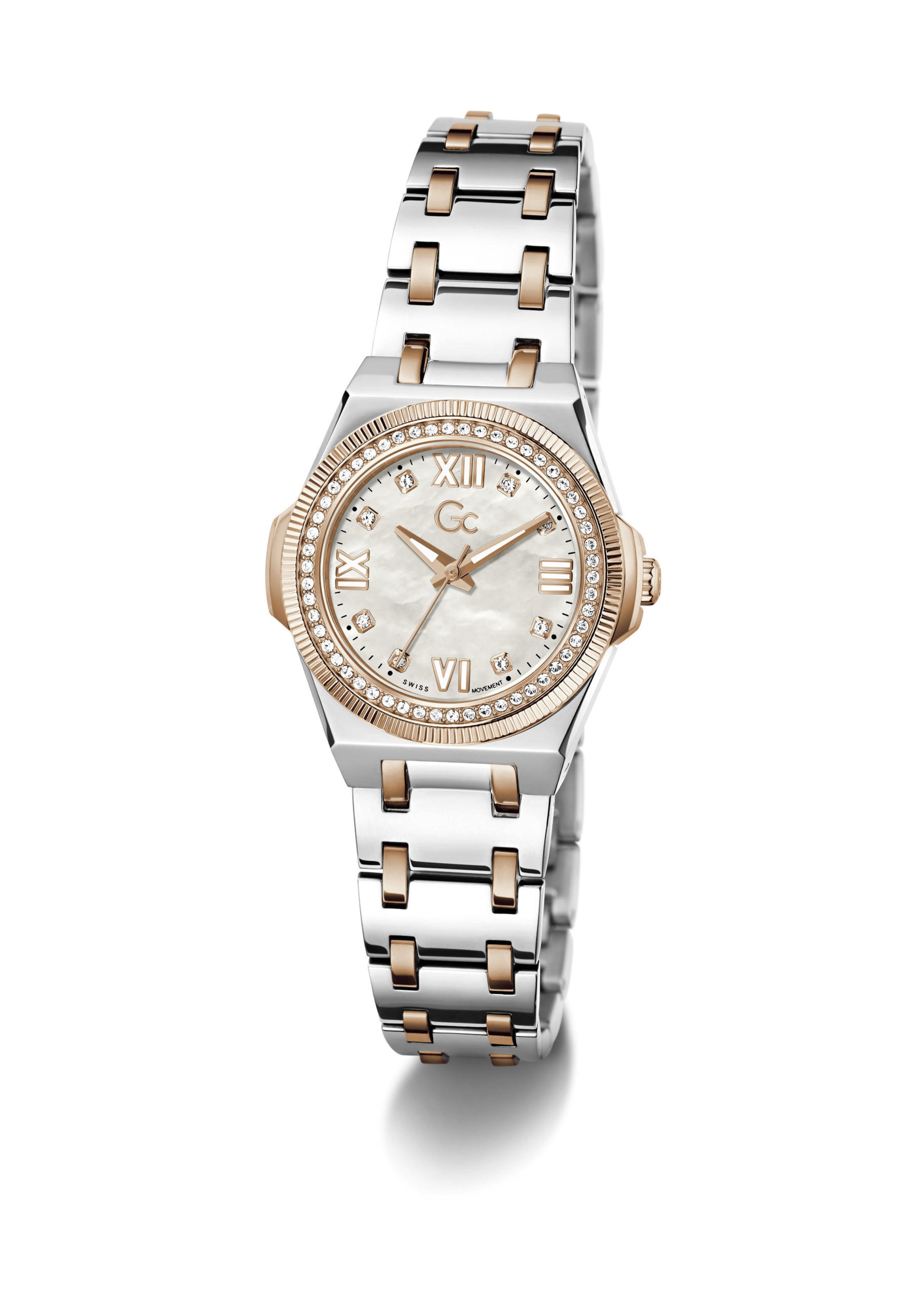 Montre à affichage analogique Gc en argent
