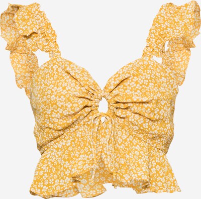 Bardot Blouse in Saffron / White, Item view