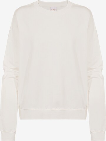 Mey Sweatshirt 'Rose' in Wit: voorkant