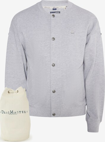 DreiMaster Vintage Zip-Up Hoodie in Grey: front