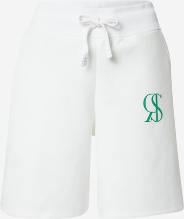 River Island Loose fit Trousers in White: front