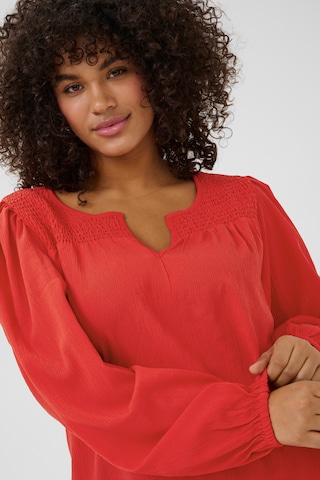 KAFFE CURVE Bluse 'KCLunda' in Rot