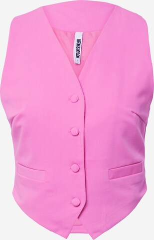 NEON & NYLON Gilet 'LUELLA' in Roze: voorkant