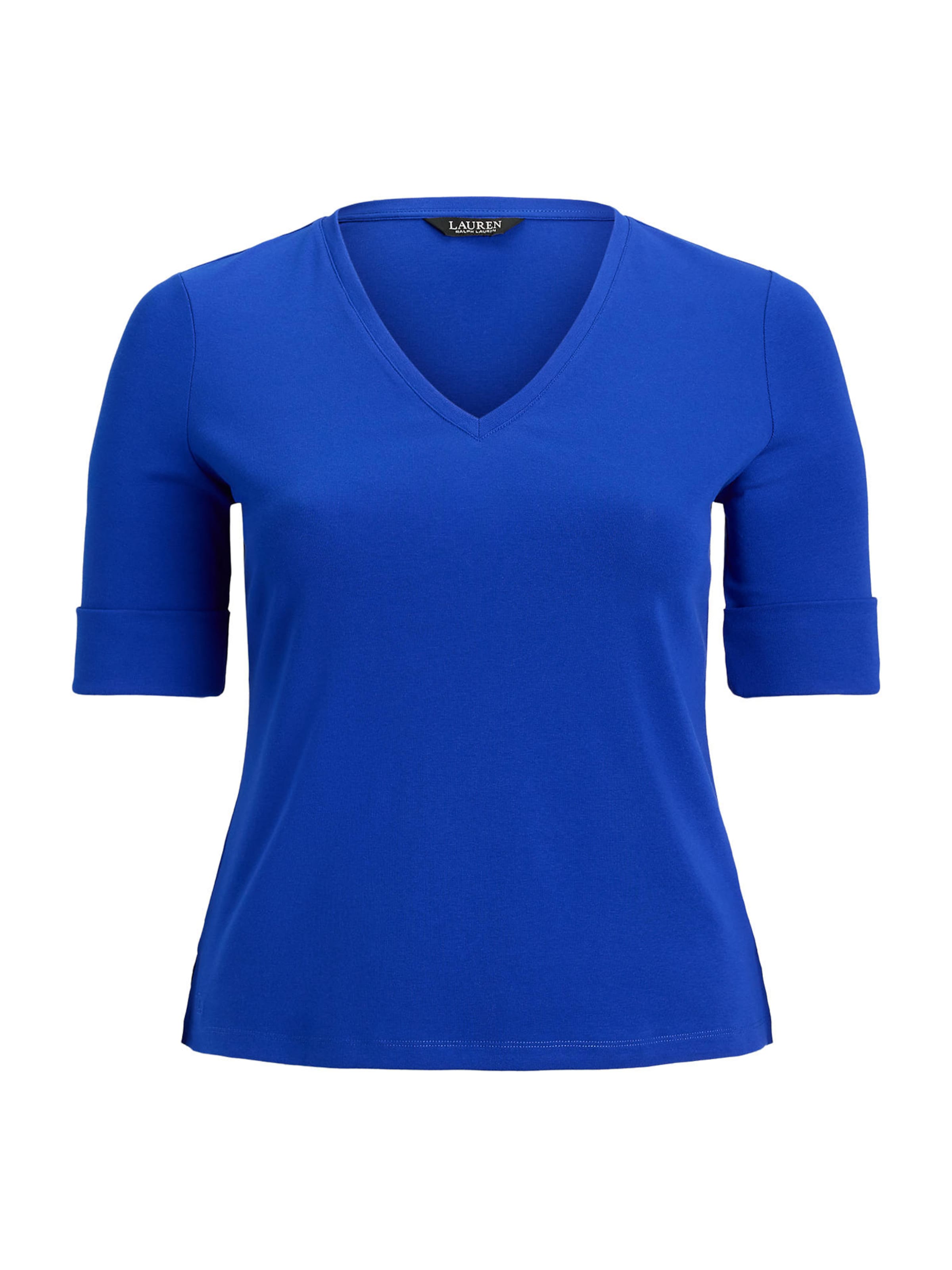 Lauren Ralph Lauren Plus Shirt &#x27;JUDY&#x27; in Blauw: voorkant
