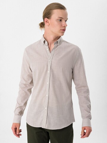 Moxx Paris Slim fit Srajca | bež barva