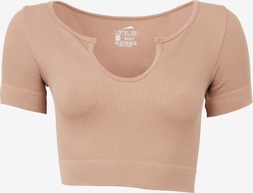 Leif Nelson Crop Top in Braun: predná strana