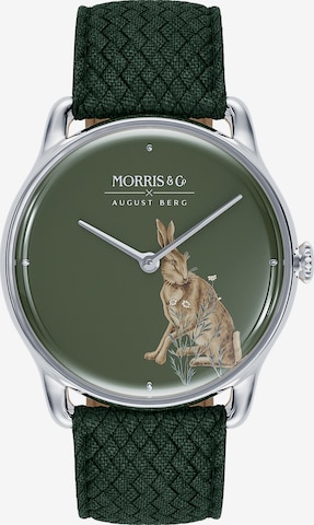 August Berg Analog Watch 'Morris & Co.' in Green: front
